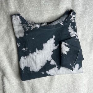 Acid wash oversized sweater